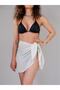 White Polka Dot Women's Beach Dress Pareo