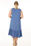 Vip Schık Women Plus Size Sleeveless Dress Indigo Sckwm21El01 - 6