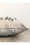 Cream Background Floral Design Digital Printed Modern Raschel Knitted Pillow Throw Pillow Cover - 3