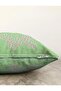 Green Background Daisy Butterfly Design Digital Printed Modern Raschel Knitted Pillow Throw Pillow Cover - 3