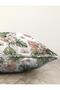 Tropical Leaf Motif Digital Printed Modern Raschel Knitted Pillow Throw Pillow Cover - 3