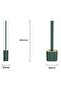 River World Wall-Mounted Toilet with Hanging Lid and Soft Silicone Toilet Brush Set - 2
