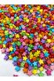 25gr Mixed Color 8mm Star Model Plastic Beads, Jewelry Making Beads (25gr,~160 Pieces) - 2