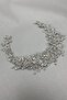 Grey Asian Crystal Bridal Hair Accessory