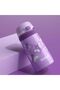 Shamobo Purple 350 Ml Children's Flask with Stainless Steel Straw Vagonlife