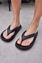 Lambo Unisex Black Flip Flops Eva Daily-beach Platform Slippers - 5