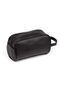 Adelina Black Leather Portfolio Clutch Bag Travel Shaving Cosmetic Clutch Bag - 8