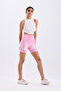 Seamless Sports Shorts Tie-Dye Patterned Stitch-Free Push up Effect Flexible and Shaping / Sculpting Leggings - 4