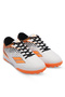Cambly Men's Astroturf White / Orange Football Shoes - 2