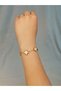 Women's 4 Leaf White Color Model Steel Bracelet - 2