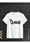 Unisex 2-Piece King and Queen Graffiti Design Printed Lover Couple Combination - 2