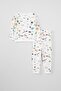 Baby Animals Printed Pajamas Set 95% cotton