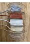 Sedef Pıtırcık Hand Embroidered Ribbon Ribbon. 5 Meters. Copper. - 5