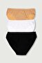Women's Mixed Color 3 Pack Bikini Panties ELF568T0635CCM3
