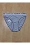 Gray Striped Fashion Girl Women's Slip Panties - 2