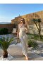 Strapless Women's Jumpsuit with Cargo Pocket and Zipper Detail and Belt - 6