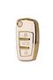 For Audi A1 A3 8p 81 A4 A5 B6 B7 B8 A6 A7 C5 C6 4f Q3 Q5 Q7 Key Case White Gold Color