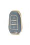 Luxury Peugeot 208 308 508 2008 3008 5008 Rifter Key Case Gray Gold Gold Color