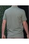 Polo Neck Honeycomb Patterned T-Shirt - 3
