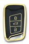For Volkswagen Passat B8 Smart Black Auto Key Control Container Case Black Gold Gold Color