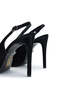 Women's Vegan Black Heeled Shoes - 6