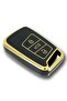 For Volkswagen Passat B8 Smart Black Auto Key Control Container Case Black Gold Gold Color - 4