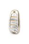 Luxury Hyundai 2021-22 New Tucson Santa Fe Nano Key Case with Marble Pattern Gold Gold Color