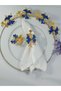 6-piece Blue Mother-of-Pearl Enamel Gold Plated Branch Patterned Double Butterfly Napkin Ring - 3