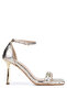 Women's Vegan Gold Heeled Sandals