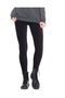 Women's Black Ribbed Tights - 2