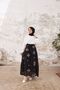 Hijab Embroidered Chiffon Dress - blue - 5