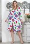 White-Burgundy Shirt Collar Long Sleeve Buttoned Hidden Pocket Allover Printed Woven Casual Dress