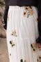 Hijab Embroidered Chiffon Skirt - Green Color - 4