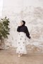 Hijab Embroidered Chiffon Skirt - Green Color - 8
