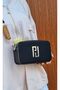 Justpolo Women's Black Brown Original Lacoste 3-Compartment Two-Strap Shoulder and Crossbody Bag - 6