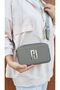 JUSTPOLO WOMEN'S ORIGINAL LACOSTE 3 COMPARTMENT TWO STRAP SHOULDER AND CROSSBODY BAG - 8