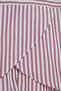 Striped Crop Woven Back Low-cut Linen Look Shirt TBESS24GO00012 - 8