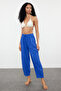 Cobalt Blue Woven Trousers TBESS23PL00015