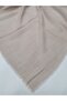Women's Beige Cotton Flared Scarf 100 x 100 cm - 2