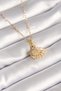 Gold Color Chain Zircon Stone Swan Model Women's Necklace (316L Steel) - 2