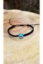 Macrame Woven Bracelet with Evil Eye Beads
