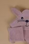Kids 100% Cotton Rabbit Pattern Embroidered and Pouch Gift Baby Towel Swaddle *Pink - 4