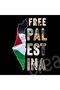 Free Palestine Design Printed Crew Neck 100% Cotton T-Shirt - 3