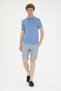 U.S. Polo Assn. Polo Collar Dark Blue Men's T-Shirt Gtp04Iy024 Dmls - 3