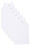 Girls' Strappy Plain Tank Top 6-Pack Cotton