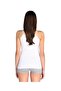 White Ribbed Rope Suspender Female Athlete - 2