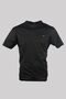 Men's Cotton Regular Fit Round Neck Black T-Shirt24411018-011 - 2