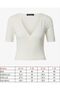Women's V-Neck Crop Ribbed Camisole Blouse - 5