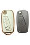 Luxury Fiat Linea, Fiorino Ducato, Boxer, Jumper Switchblade Nano White Gold Color Key Case