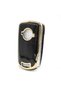 Luxury Opel Astra H Corsa D 2 Button Nano Protection Key Case Black Gold Color - 3